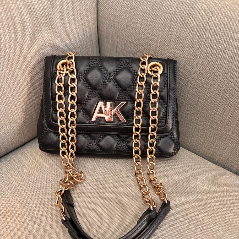 Anne Klein Black Quilted Women's Bag
